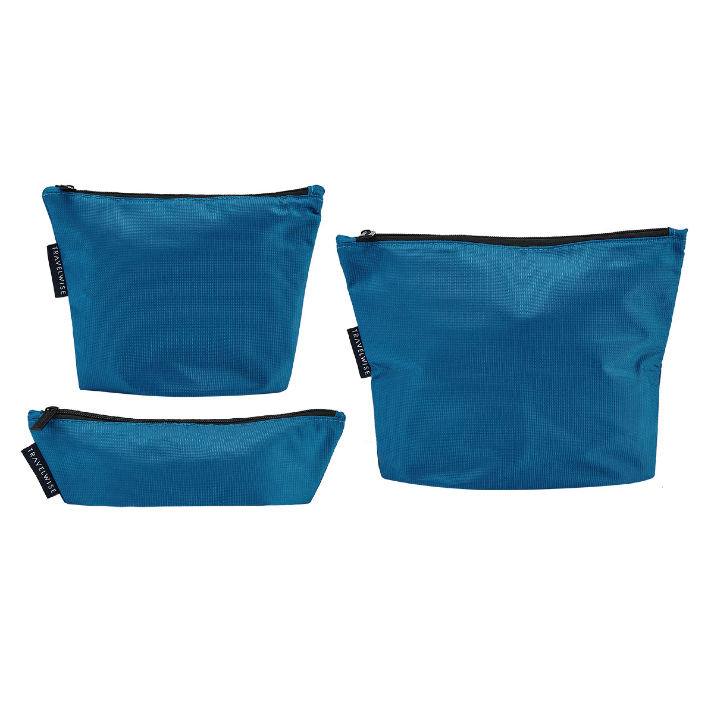 built-travelwise-3-piece-top-zip-pouch-set-small-medium-large-polyester-travel-o image 2