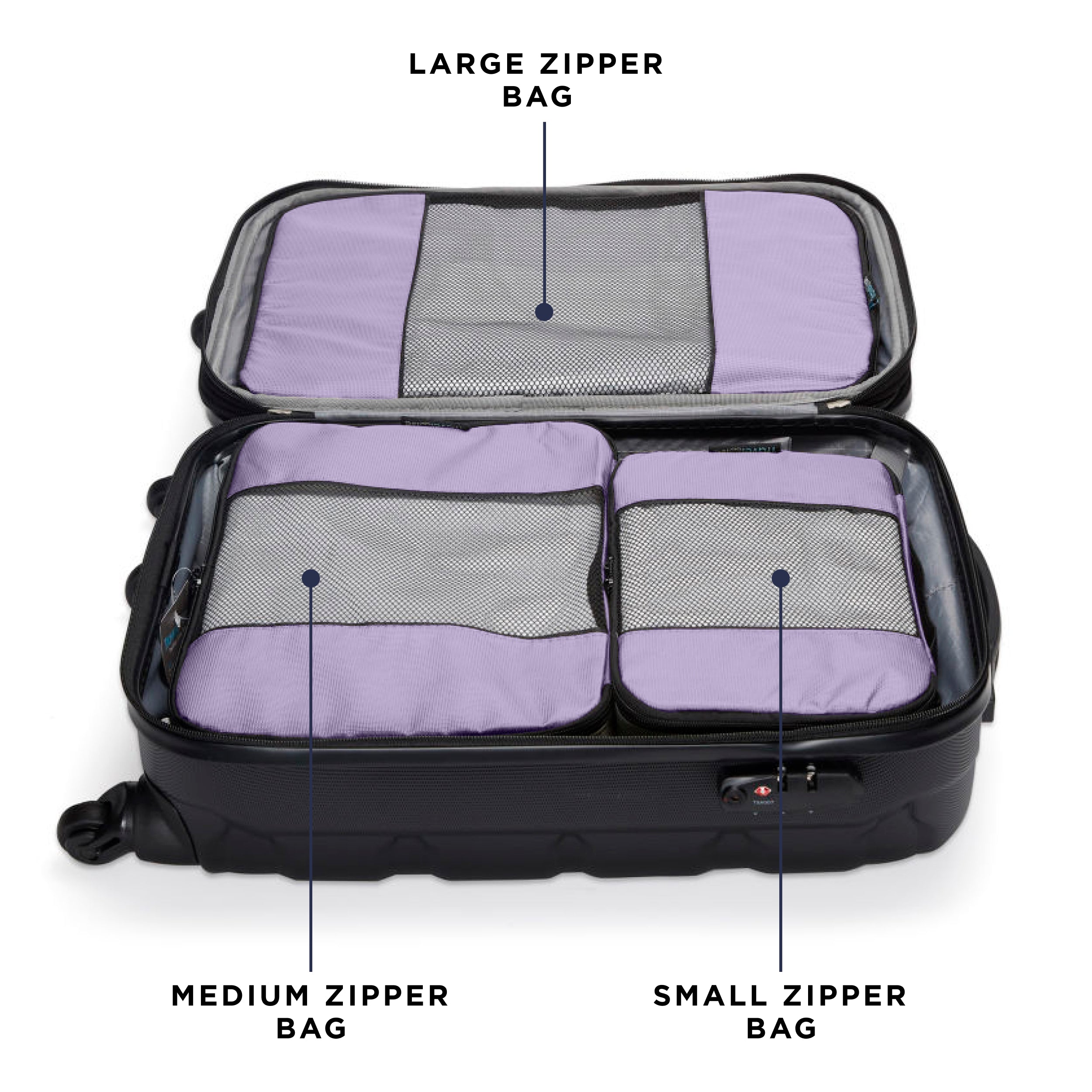 built-travelwise-packing-cubes-5-piece-set-durable-lightweight-nylon-luggage-org image 8