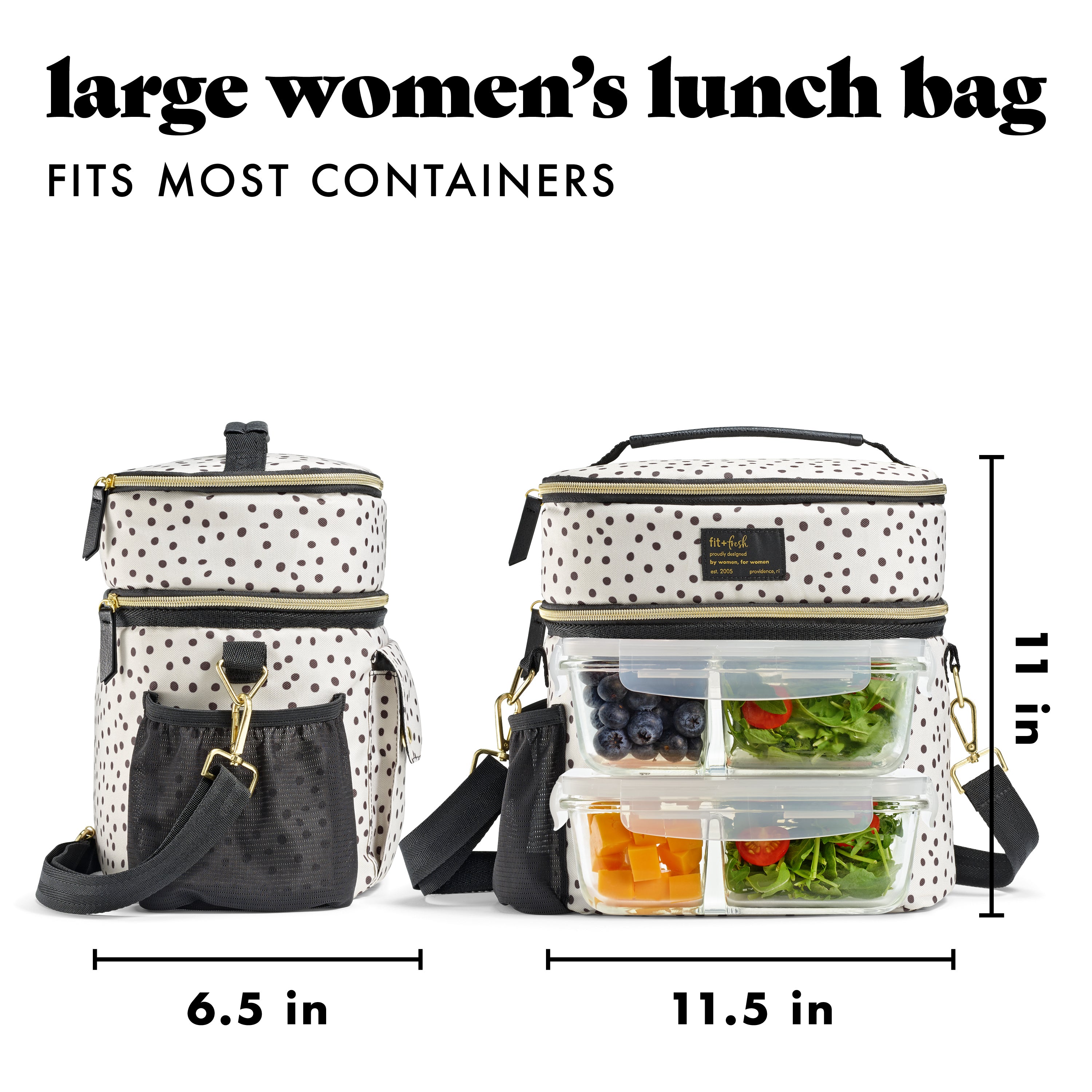 fit-fresh-westminster-dual-compartment-insulated-lunch-bag-with-lunch-kit-2-matc image 3