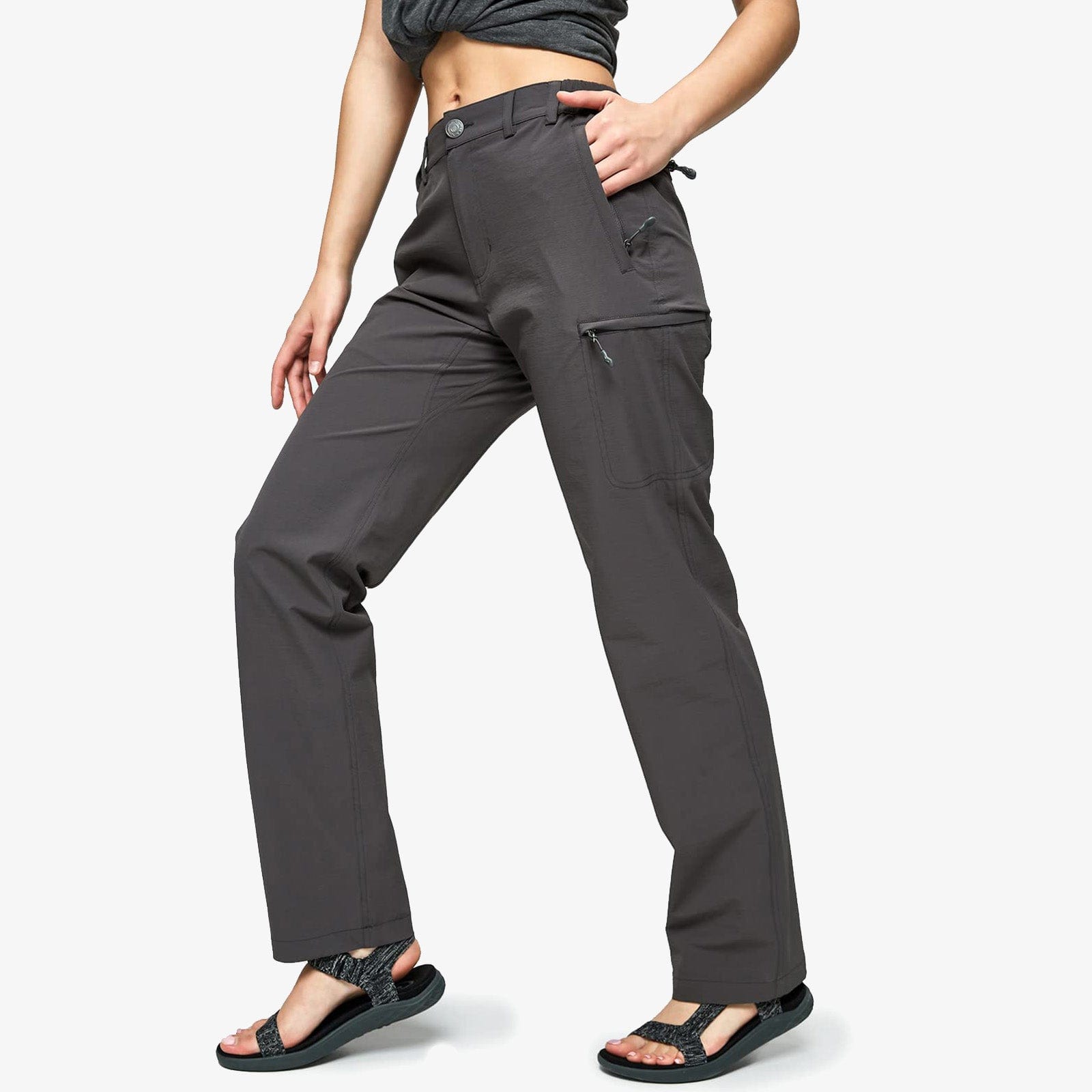 mier-tek-trek-women-s-quick-dry-lightweight-cargo-hiking-pants image 2