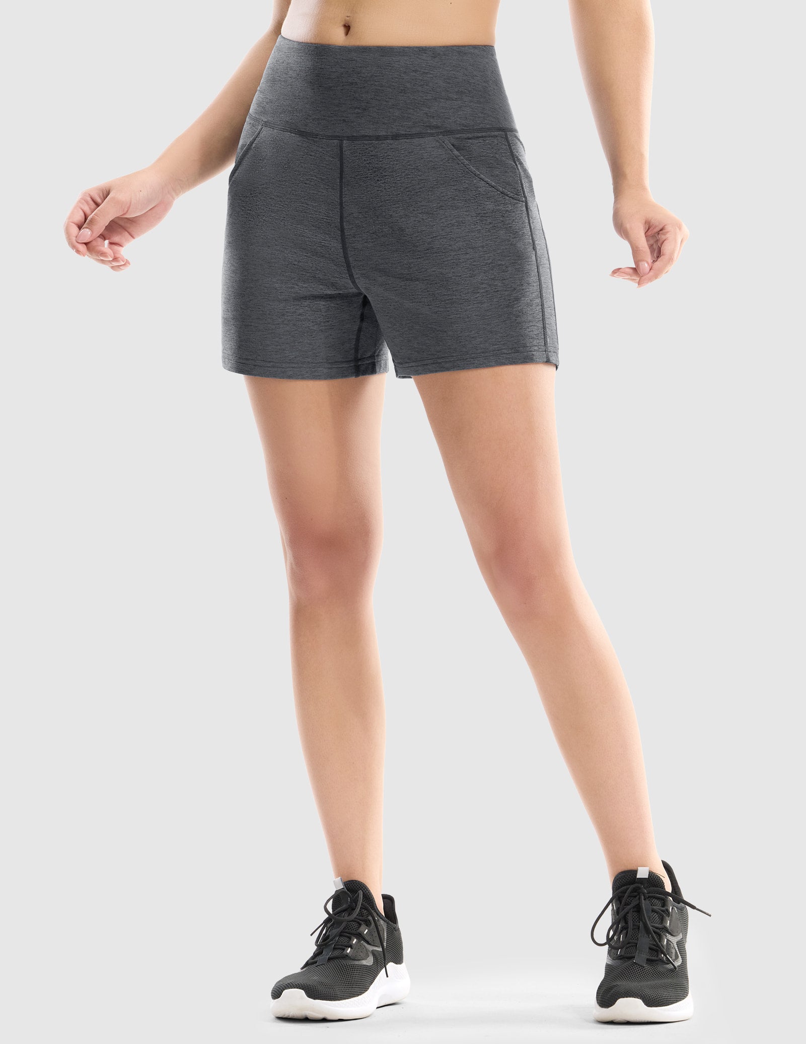 mier-women-s-x-sofort-ultra-soft-running-shorts-with-secure-phone-pockets-sweat- image 4