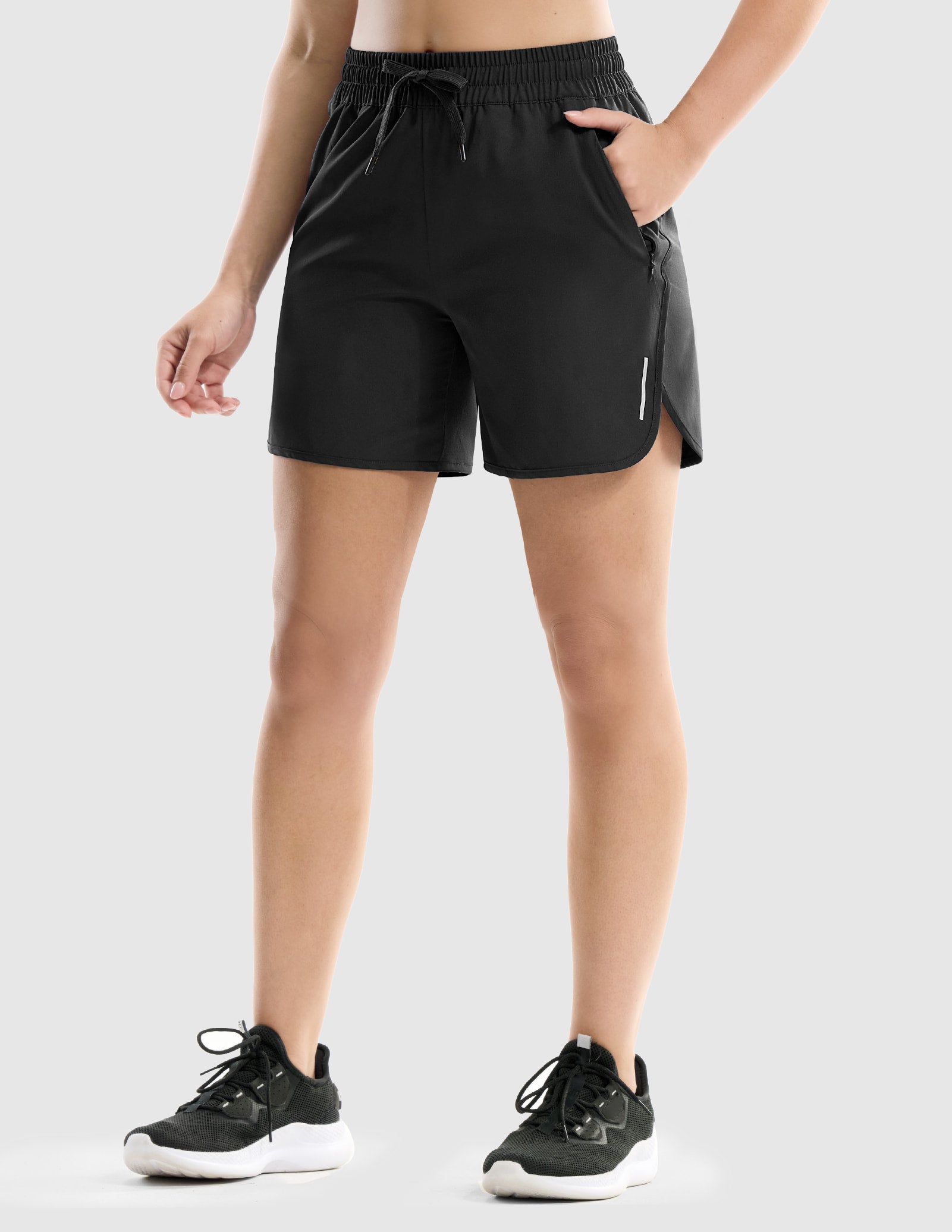 mier-women-s-sprintdry-5-inch-performance-utility-running-shorts-with-2-zipper-p image 3
