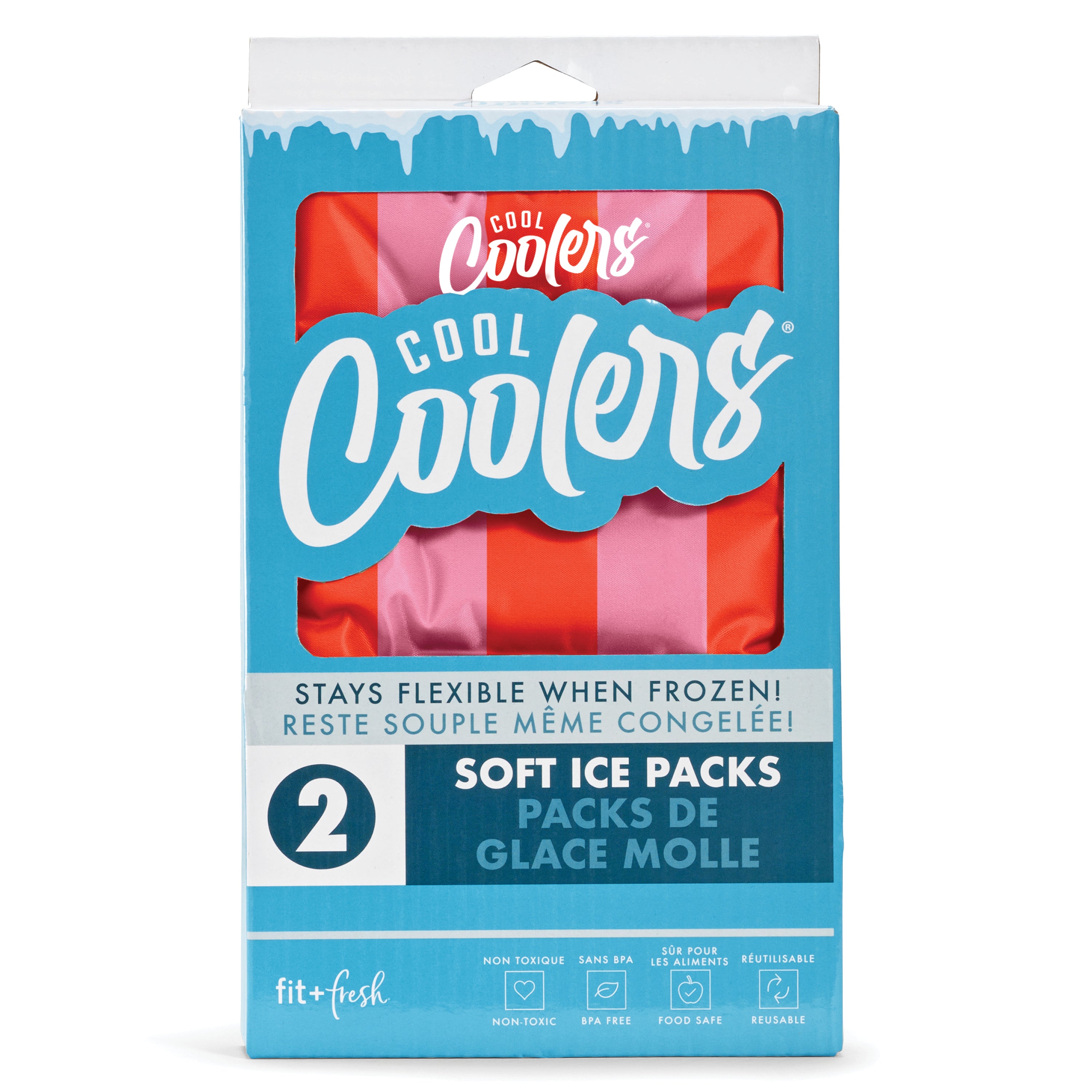 fit-fresh-cool-coolers-xl-soft-ice-packs-2-pack-daiquiri-cabana-stripe-reusable- image 7