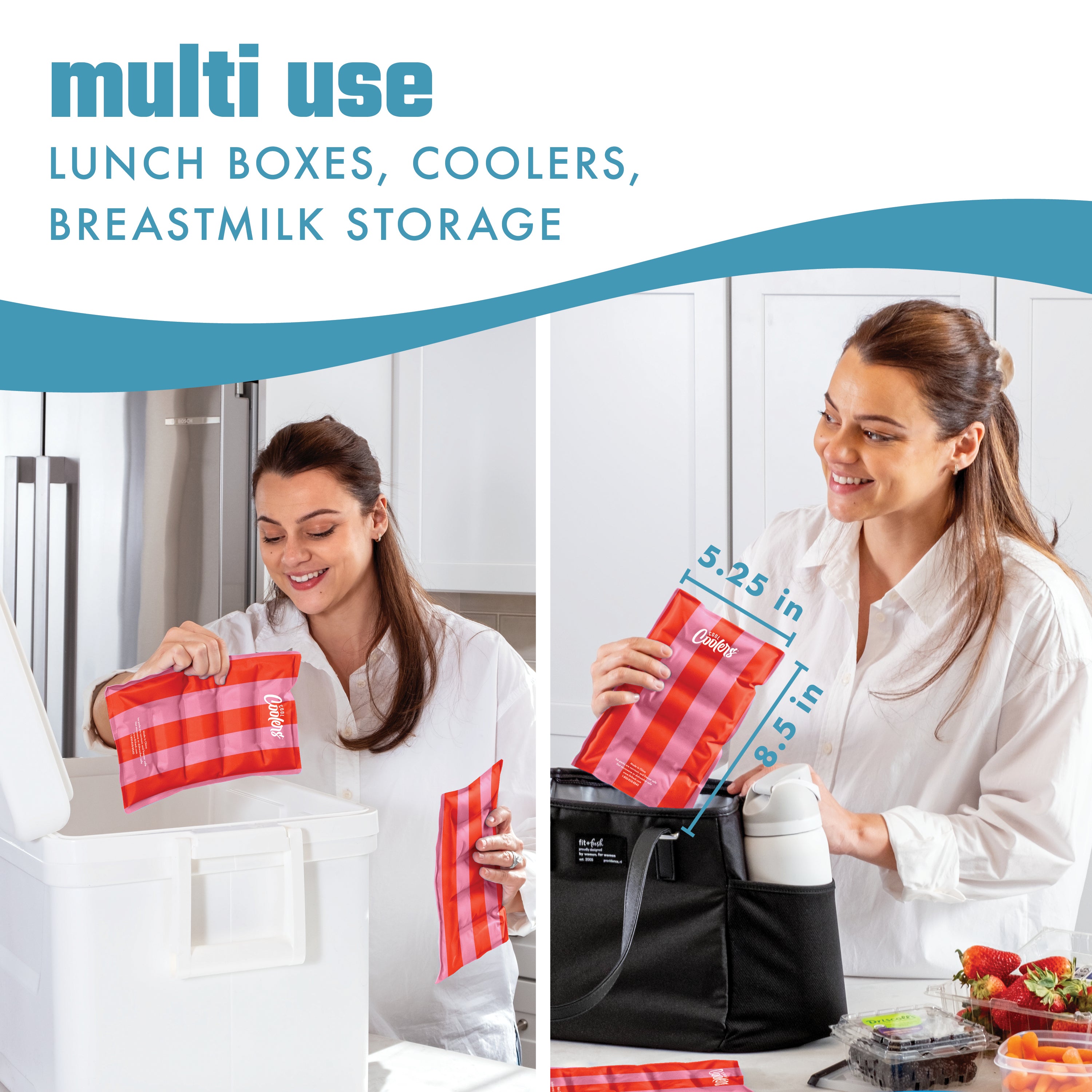 fit-fresh-cool-coolers-xl-soft-ice-packs-2-pack-daiquiri-cabana-stripe-reusable- image 5