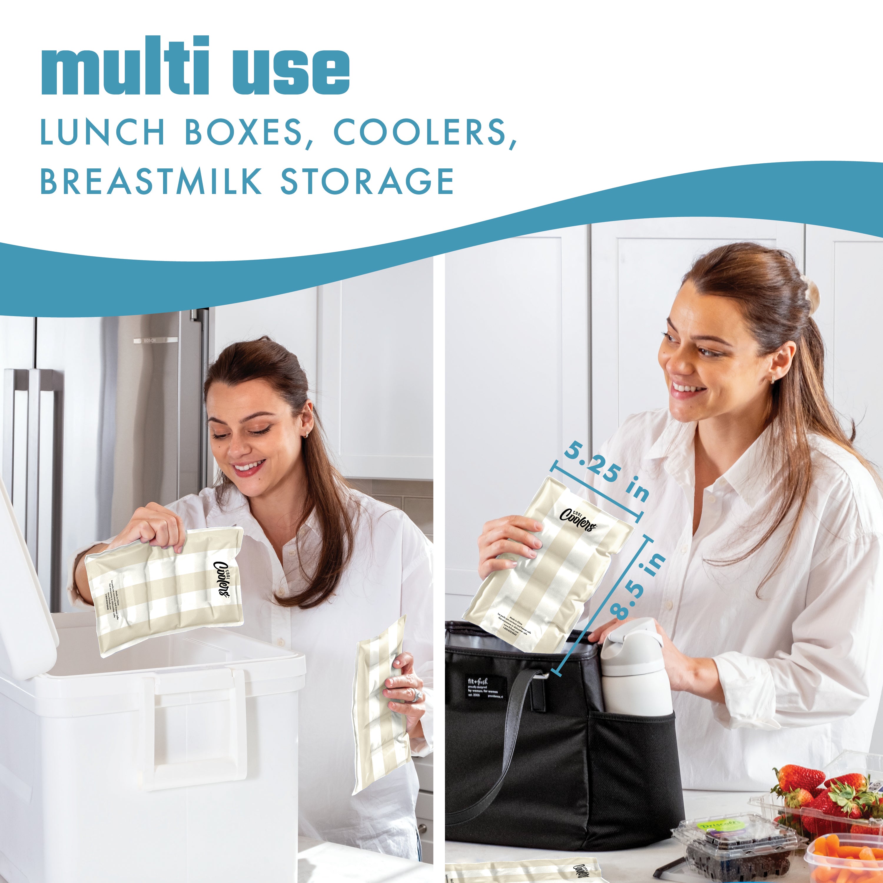 fit-fresh-cool-coolers-xl-soft-ice-packs-2-pack-pina-colada-cabana-stripe-reusab image 5